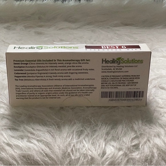 HEALING SOLUTIONS 6 bottled essential body oils, New - Picture 4 of 4